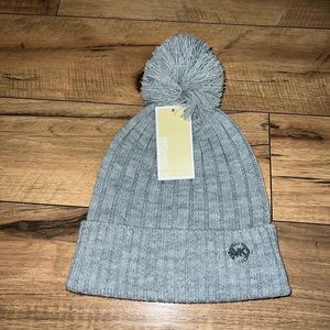 gray michael kors beanie hat